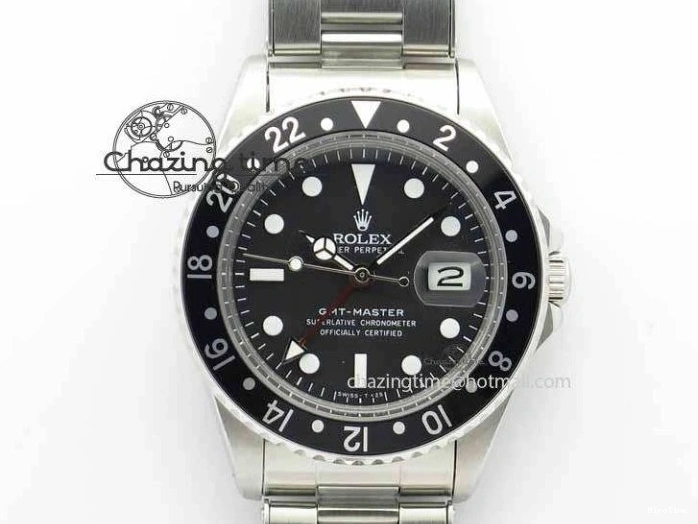 MiroTime 0115 RelaxedFit GMT-Master Vintage 1675 SS BP Best Edition Black Bezel White Markers A 3750